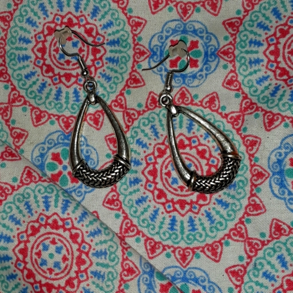 Silver earrings